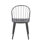 Black Spindle High Back Dining Chairs, Set of 2