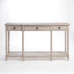 Casey Cream 3-Drawer Console Table