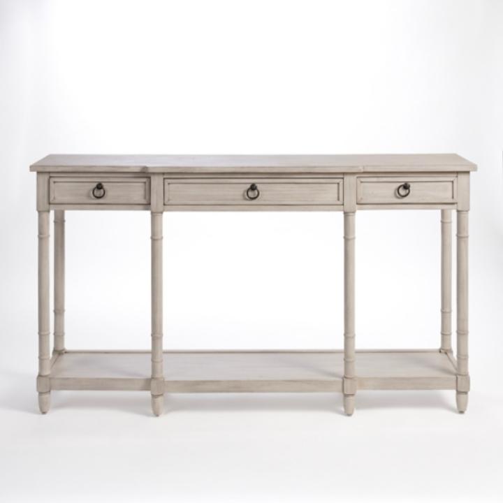Casey Cream 3-Drawer Console Table
