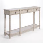 Casey Cream 3-Drawer Console Table
