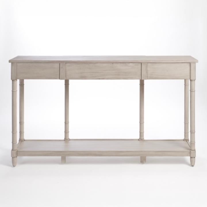 Casey Cream 3-Drawer Console Table
