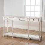 Casey Cream 3-Drawer Console Table