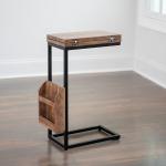 Mango Wood and Iron Extendable C-Table