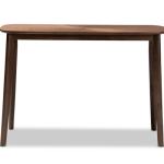 Walnut Brown Wood Frame Splayed Legs Console