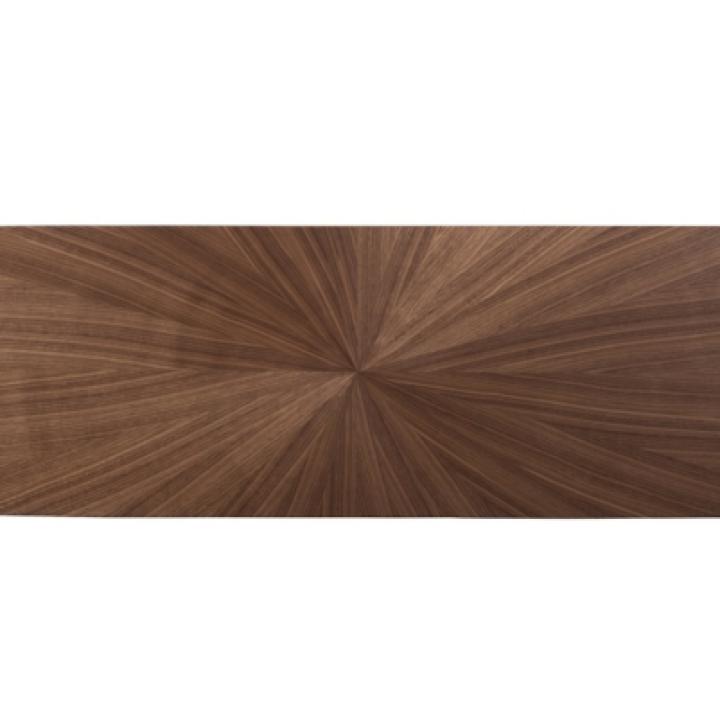 Walnut Brown Wood Frame Splayed Legs Console