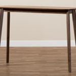 Walnut Brown Wood Frame Splayed Legs Console