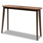 Walnut Brown Wood Frame Splayed Legs Console
