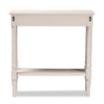 Arielle Whitewash Farmhouse Console Table