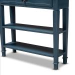 Daphne Blue Bayur Wood Two-Shelf Console Table