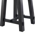 Natural Wood Sawhorse Accent Table