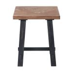 Natural Wood Sawhorse Accent Table