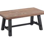 Natural Wood Sawhorse Coffee Table, 42x24 in.