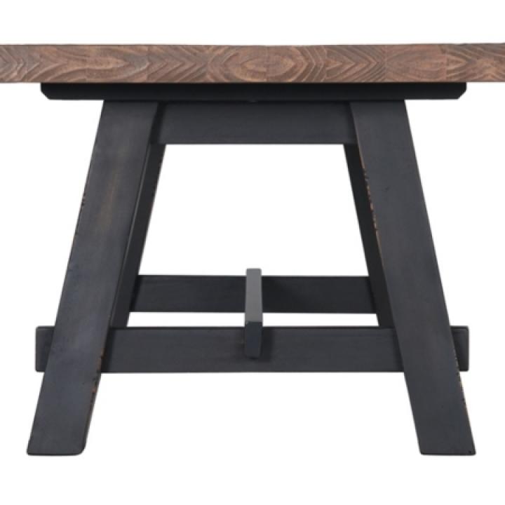 Natural Wood Sawhorse Coffee Table, 42x24 in.