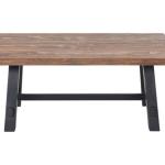 Natural Wood Sawhorse Coffee Table, 42x24 in.