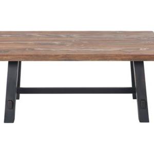 Natural Wood Sawhorse Coffee Table, 42x24 in.