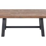 Natural Wood Sawhorse Coffee Table, 42x24 in.