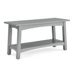 Dove Gray Rustic Farmhouse Wood Bench