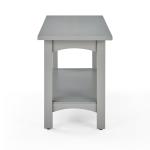 Dove Gray Rustic Farmhouse Wood Bench