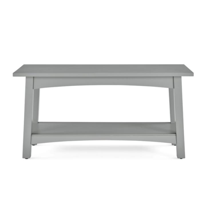 Dove Gray Rustic Farmhouse Wood Bench