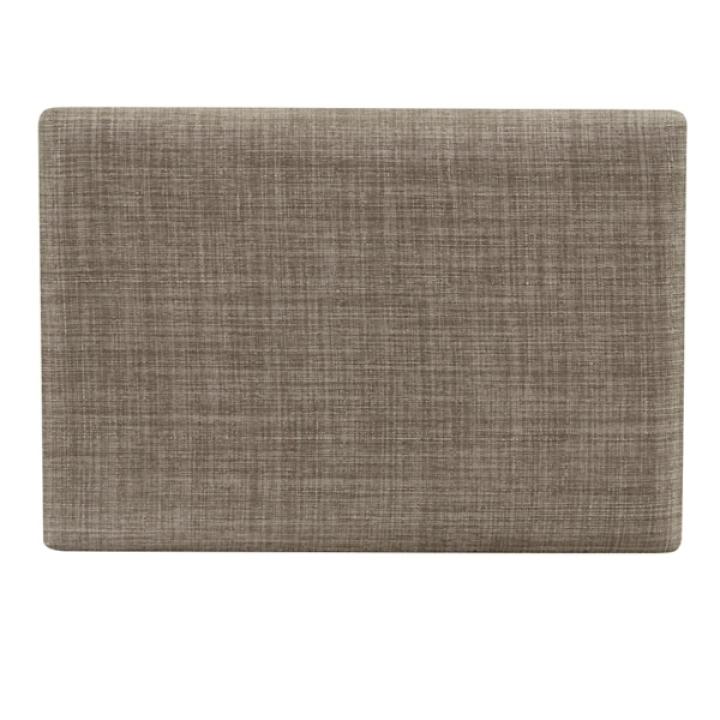 Walnut Wood Counter Stool with Gray Cushion