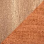 Rust Upholstered Ottomans with Tray Tops, Set of 2