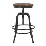 Reclaimed Pine Wood Adjustable Counter Stool