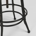 Reclaimed Pine Wood Adjustable Counter Stool