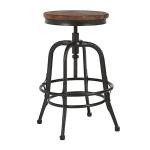 Reclaimed Pine Wood Adjustable Counter Stool