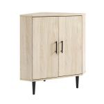 Birch Wood Finish Corner Cabinet