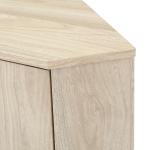 Birch Wood Finish Corner Cabinet