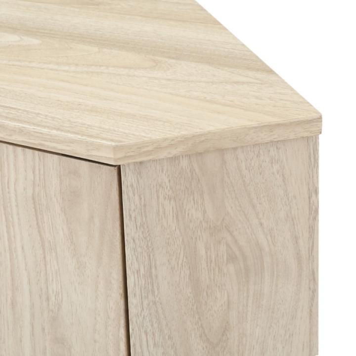 Birch Wood Finish Corner Cabinet