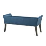 Antique Sapphire Low Back Upholstered Bench