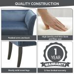 Antique Sapphire Low Back Upholstered Bench