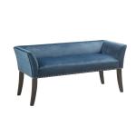 Antique Sapphire Low Back Upholstered Bench