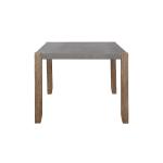 Amber Wood Faux Concrete Top Dining Table