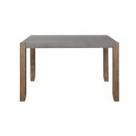Amber Wood Faux Concrete Top Dining Table