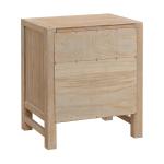 Natural Wood Grain Open Storage Nightstand