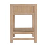 Natural Wood Grain Open Shelf Nightstand