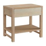 Natural Wood Grain Open Shelf Nightstand