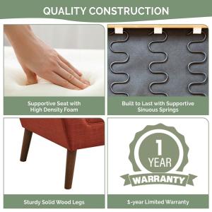 Spice Button Tufted Accent Chair