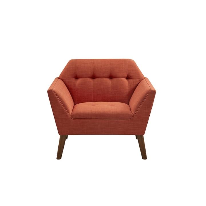 Spice Button Tufted Accent Chair
