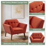 Spice Button Tufted Accent Chair