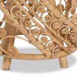 Natural Rattan Open Woven Accent Table