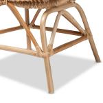 Open Woven Rattan Accent Chair
