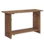 Natural Acacia Wood Farmhouse Console