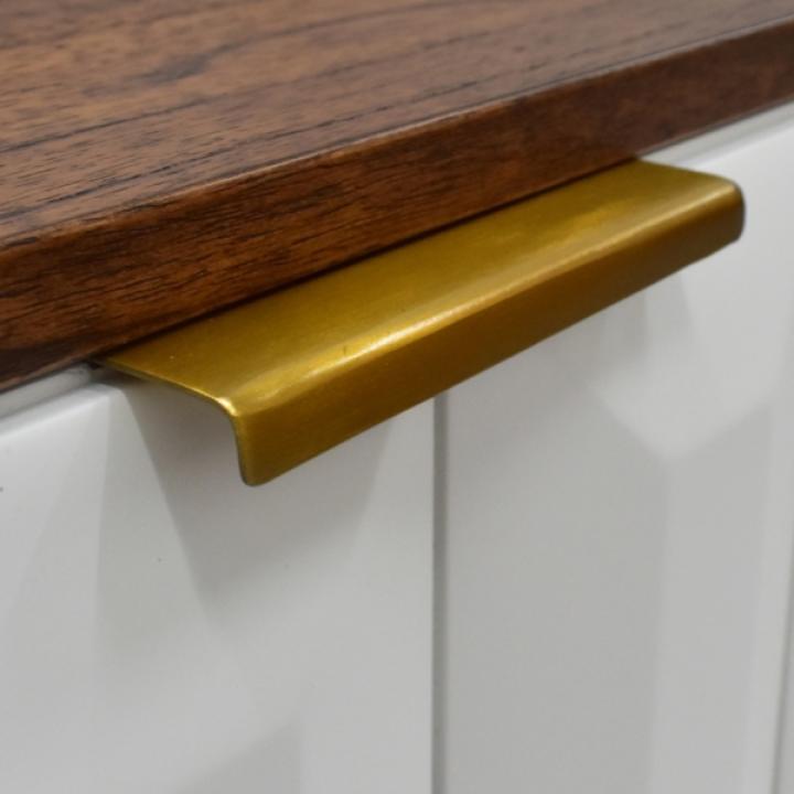 Brown and White Wood 2-Drawer Nightstand