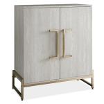 Marble Finish Gold Handle Storage Cabinet