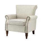 Light Gray Miriam Nailhead Trim Armchair