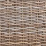 Natural Rattan Cutout Back Dining Chair