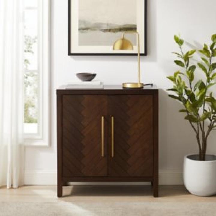 Mocha Mod Herringbone Cabinet